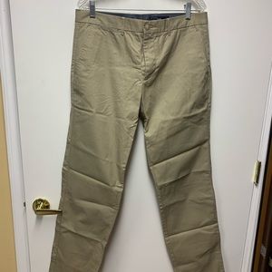Straight leg khaki pants